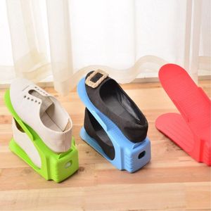 Armario de almacenamiento de ropa, Zapatero doble integrado Simple, suministros de plástico para el hogar, espacio para dormitorio universitario, separado, pequeño