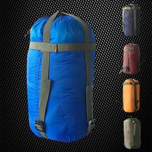 Vêtements Armoire Rangement Étanche Compression Stuff Sack Camping En Plein Air Sac De Couchage 3818cm Cordon Conception Nylon Pack EDC Équipement 230625