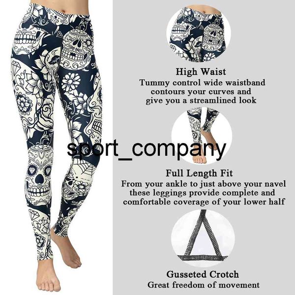 Ropa blanca Skull ActiveWear Ultimate Workout Sportswear 2021 Nuevas leggings de llegada Pantalones de niña azul