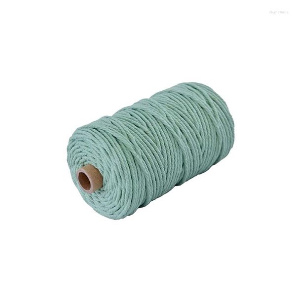 Fil pour vêtements Mm X 100 M DYI macramé Chenille anti-boulochage velours Polyester mélangé coton fil à tricoter à la main pour artisanat écharpe