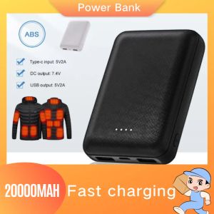 Kleding 20000 MAH Power Bank Portable USB -lader Snel opladen Externe batterijpakket voor verwarming Vest Jacket JACK SOCKS GODGEPARATIE