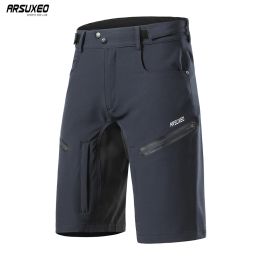 Vêtements ARSUXEO Shorts de cyclisme pour hommes coupe ample VTT Shorts de vélo de montagne Sports de plein air randonnée descente vélo pantalons courts 2006