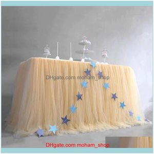 Tafel rok verjaardag tutu tulle tafelwerk doek Halloween kerstfeest decoratie zachte huist textiel drop