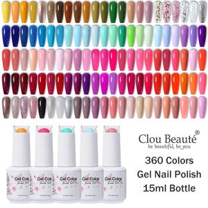 Clou Beaute 15 ml gel nagellakken roze naakt rode semi-permanente hybride Varnish vaste nagel vernis UV-gel voor basis toplaag 240527