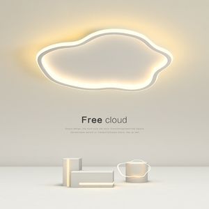 Luz de techo para dormitorio en la nube, lámparas de habitación creativas minimalistas y modernas simples, lámpara de habitación para niños y niñas, accesorio de luces Led