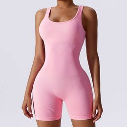 Cloud Hide Femmes One Piece Jumps Travail Sports BodySuit Femmes Gym Gym Rompers Girl Global Running Sportswear Fiess Yoga Suit