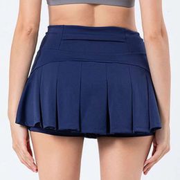 Cloud Hide XXL Femeninos Faldas de tenis Golf Dancing Pocket Skorts Sexy Ladies Fiess Shorts High cintura para el entrenamiento Pantskirt