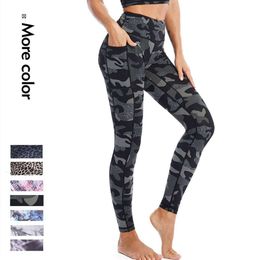 Cloud Hide Yoga Pants sports Camouflage Leggings Femmes High Taist Trainer Long Coll Gym Running Trant Workout Plus taille xl