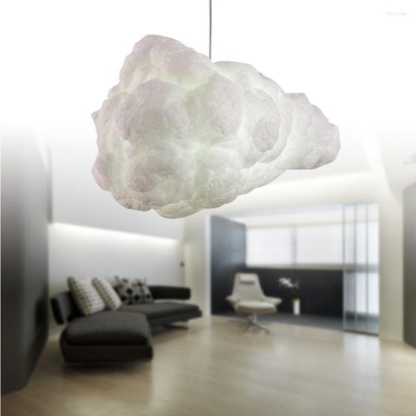 Nuage lumière lampe plafond pendentif flottant coton suspendu éclairage lustres chambre décoratif nordique enfants pépinière