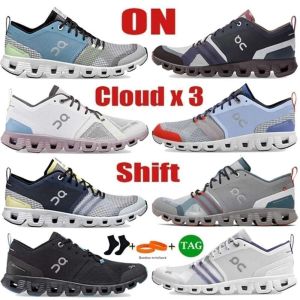 Cloud Shoe Running Chaussures pour hommes Cloud x 3 Shift Niagara Denim Blanc Noir Heather Glacier Encre Cerise Alliage Rouge Rose Sable Ivoire Cadre Heron Designer Sneaker