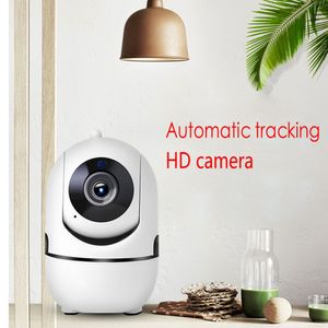 Monitor inalámbrico para bebé con WiFi en la nube, cámara IP de visión nocturna IR, seguimiento automático, vigilancia de seguridad para el hogar, Mini cámara de red CCTV