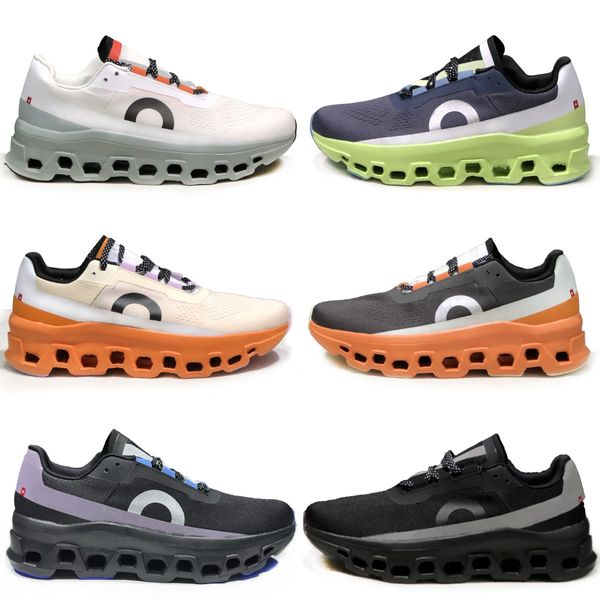 Cloud Cloudmonster QC Monster Running Men pour hommes et femmes Chaussures de sport pour femmes Trainage Casual Comfort All Black and White Green Running Chaussures