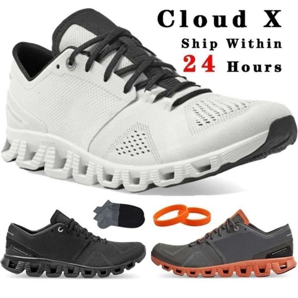 Chaussures Cloud x Noir blanc rouge Swiss Engineering Cloudtec Baskets de sport respirantes pour hommes Taille EUR 36-45
