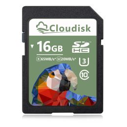 Cloudisk SD Tarjeta 4GB 8GB 16GB 32GB 64GB 128GB SDXC UHS-I TARJETA C10 U3 V30 4K UHD SD Flash Tarjeta de memoria para cámara