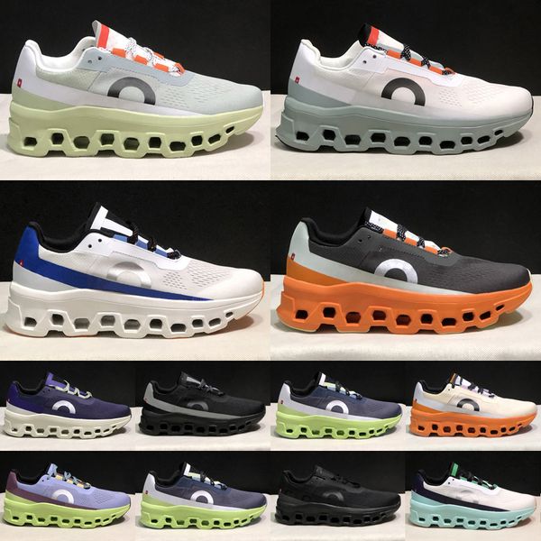 Cloudmonster 2024 Nouveau X 1 Design Men décontracté Femmes Chaussures de course Chaussures de course noir Blanc Blue Orange Gris Clouds Boys Femmes Filles Runners Runner Lightweight Sports Taille 36-45