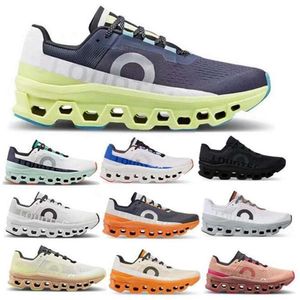 Cloudmonster Cloud Zapatillas para correr Hombres Mujeres Monster OnClouds Fawn Cúrcuma Hierro Hay Negro Imán 2023 Entrenador Zapatilla de deporte Tamaño 5.5 - 12 Black Cat 4s