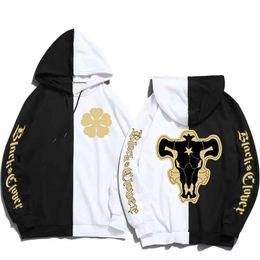 Clover Black Bulls Squad Emblem Anime Sweats à capuche Yami Asta Magic Knights Sweatshirts Tops Pilouss Sudadera Felpa Moletom