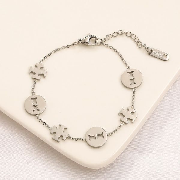 Pulsera de trébol Pulseras de plata esterlina Organizador de dijes Pulseras de mujer Diseñador para mujer Joyería de canal Pulsera de corte Pulsera de diamantes DG Cadena de tenis