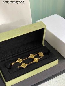 Clover Designer VAN Pulsera Perla 4 Hojas Oro Láser Marca Brazalete Pulseras con dijes Collar Pendientes Diamante Boda A Jewelr03 s