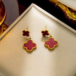 Boucles d'oreilles de trèfle pour femmes concepteur juive à la mode pour femme boucle d'oreille mossanite boucle d'oreille petite boucle d'oreille de cerceau vivine westwood vintage mèche de boucle d'oreille