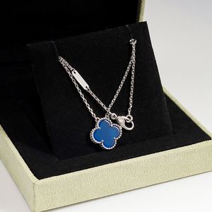 trèfle collier Vente chaude anniversaire cadeau de noël amour mariage coeur forme pendentif femmes or chaîne collier femmes bijoux concepteur clavicule diamant pendentif