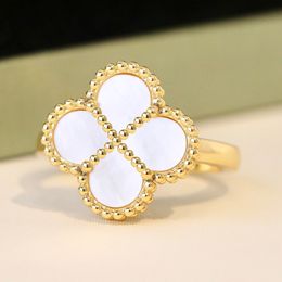 Clover Ring For Woman Engagement Rings Designer Clover Jewelry Woman Jewlery Bague Designer Bague De Luxe Bijoux Femme Jewelries Schmuck Joyeria Anillos Joyas
