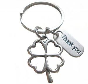 Trèfle merci cadeau de la fête des enseignants pendentif créatif porte-clés amoureux porte-clés amitié amis porte-clés porte-clés bijoux 673