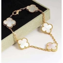 Clover Van Bracelets for Women Jewelry Bangle Mens Diamond Men Designer Pulsera 145 519