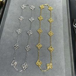 Trèfle femme 10 fleur mode tour de cou femmes bijoux de créateur pour dames quatre feuilles collier livraison gratuite