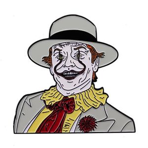 Clown Jack Nicholson Brooch Science Fiction Film Migne Anime Movies Games Épingles en émail Hard Collectez Metal Cartoon Brooch Backpack Hat Hat Sac Collit Badges