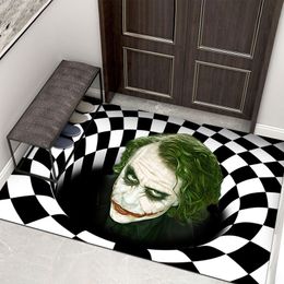 Clown val visueel tapijt woonkamer slaapkamer salontafel mat 3d geometrische driedimensionale illusie vloermat namens groothandel