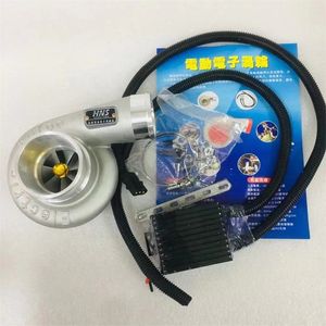 CLR Universal Electric Turbo Supercharger Kit Thrust Motorcycle Electric Turbocharger Air Filter Intake all car improve speed