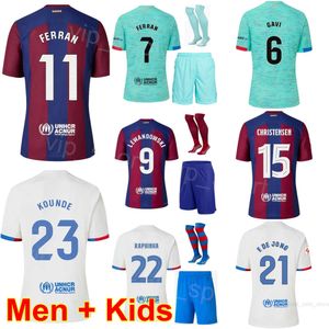 Club 18 ROMEU Maillots de football 3 BALDE 15 CHRISTENSEN YAMAL F.DE JONG JOAO CANCELO KOUNDE GAVI RAPHINHA LEWANDOWSKI FERRAN GUNDOGAN Maillot de football Kits Homme Jeunesse BaSai