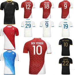 Club 2023-24 Football AS Monaco Maillots 10 BEN YEDDER 18 MINAMINO 21 AKLIOUCHE 29 BALOGUN 17 GOLOVIN 12 HENRIQUE 88 MAGASSA 19 FOFANA 16 KOHN 6 ZAKARIA Kits de maillots de football