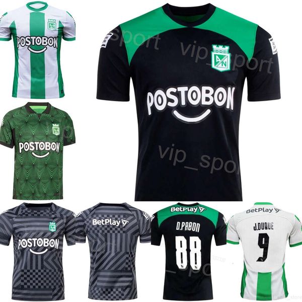 Club 23 24 Atletico Nacional Soccer Jersey Mens Team 88 PABON 21 ANGEL 18 GOEZ 20 BANGURTO 10 BARRERA 6 Kits de chemise de football romains Uniforme pour les fans de sport Nom personnalisé