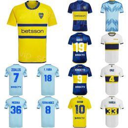 Club 23 24 Boca Juniors Soccer Jerseys Mens Team MERENTIEL FIGAL MEDINA BENEDETTO 8 FERNANDEZ VALDEZ ADVINCULA VARELA FABRA VILLA WEIGANDT Kits de chemise de football