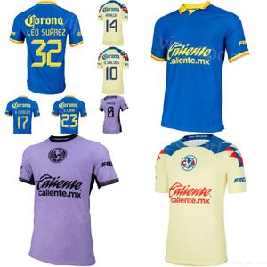 Club 23 24 Club America Soccer Jersey Mens Team Rodriguez Dos Santos Quiñones Suarez Alvarez Fuentes Sanchez Zendejas Fidalgo Valdes Kits de chemise de football Uniforme