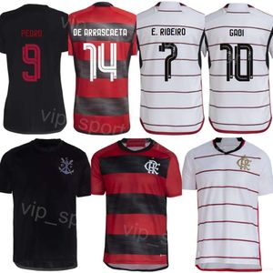 Club 23 24 CR Flamengo Soccer Jersey Equipo para hombre 10 GABRIEL 27 HENRIQUE 14 DE ARRASCAETA 7 RIBEIRO 9 PEDRO 20 GERSON 16 LUIS 6 LUCAS 29 HUGO Kits de camiseta de fútbol Uniforme