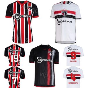 Club 23 24 Sao Paulo Voetbalshirts Heren 25 ALISSON 10 LUCIANO 15 ARAUJO 29 MAIA 27 RATO 11 NESTOR 38 PAULISTA 31 JUAN 9 CALLERI 4 DIEGO COSTA Voetbalshirttenues Uniform