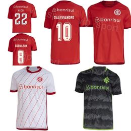 Club 23 24 SC Internacional Soccer Jerseys Hommes Équipe 6 RENÉ BUSTOS 22 HERNANDEZ HENRIQUE PATRICK ADRIANO WANDERSON MAURICIO HENRIQUE CARDOSO Kits de chemise de football