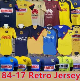 Camisetas de fútbol del Club América R.MARTINEZ HENRY G.OCHOA F.VINAS AQUINO J.DOS D.VALDES M.LAYUN S.CABANAS ZAMORANO BRANDAO CHUCHO retro 01 02 11 12 14 15 16 17 2004 2005 2006 2013