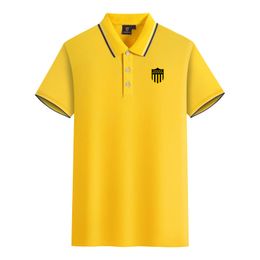 Club Atl￩tico Pe￱arol Penarol hommes et femmes Polos en coton mercerisé à manches courtes revers respirant sport T-shirt LOGO peut être personnalisé