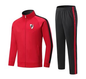 Club Atletico River Plate hommes adultes enfants loisirs sport ensemble extérieur chaud pleine fermeture éclair sport loisirs ensemble sweat en hiver