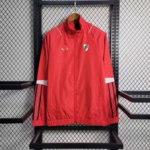 Club Atletico River Plate veste homme coupe-vent maillots fermeture éclair complète col montant coupe-vent hommes mode loisirs sport manteau