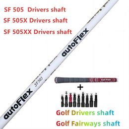 Club Grips Marque Golf Pilotes Arbre Blanc Autoflex SF505xxSF505SF505x Flex Graphite Free Assembly Sleeve And Grip 230522