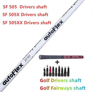 Club Grips Marca Golf Drivers Shaft White Autoflex SF505xxSF505SF505x Flex Graphite Free Assembly Manga y agarre 230522