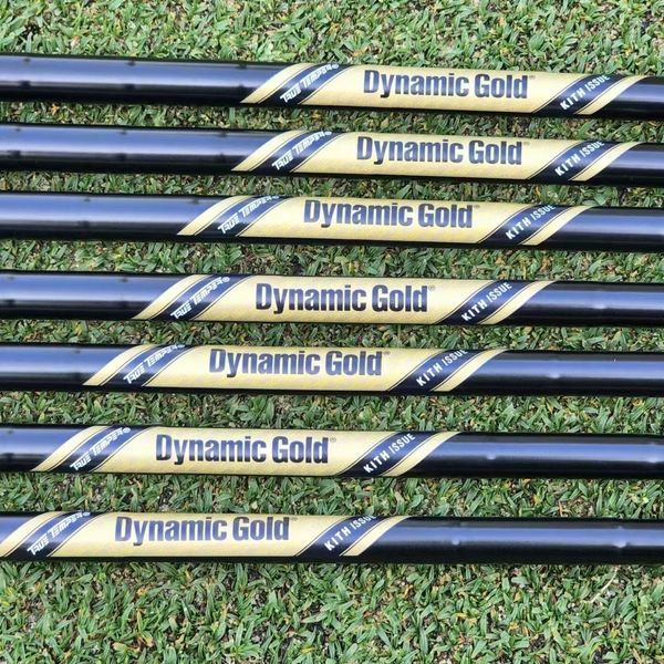 Poignées de club Ture Temper Dynamic Gold KITH ISSUE noir 105 S tige de fer de golf flexible 0350 taille conique 4P 230605