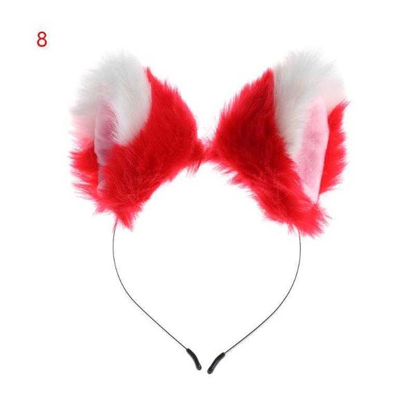 Accesorios para el cabello para Club, fiesta, Bar, diadema decorativa, patrón de orejas de piel, campana de gato, aro con clips, horquilla extraíble, disfraz de Cosplay