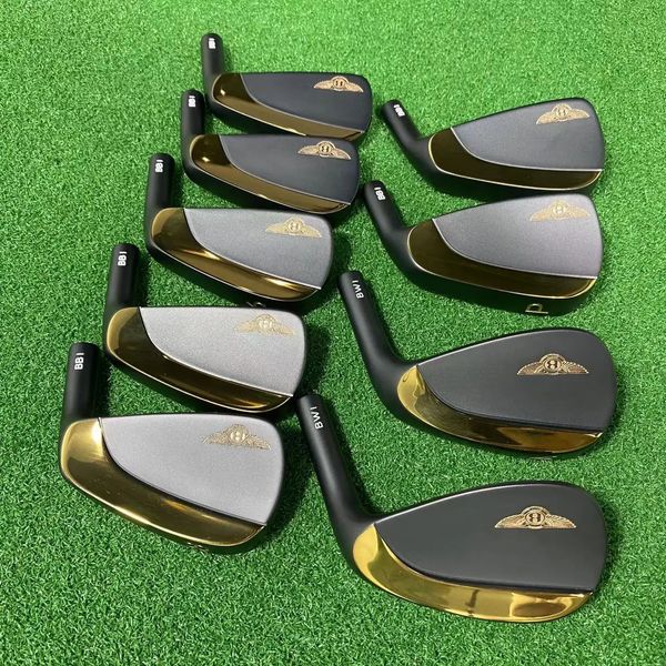 Club Heads Golf club negro BB1 golf hierro 9 piezas 456789PAS eje de acero o grafito 231115