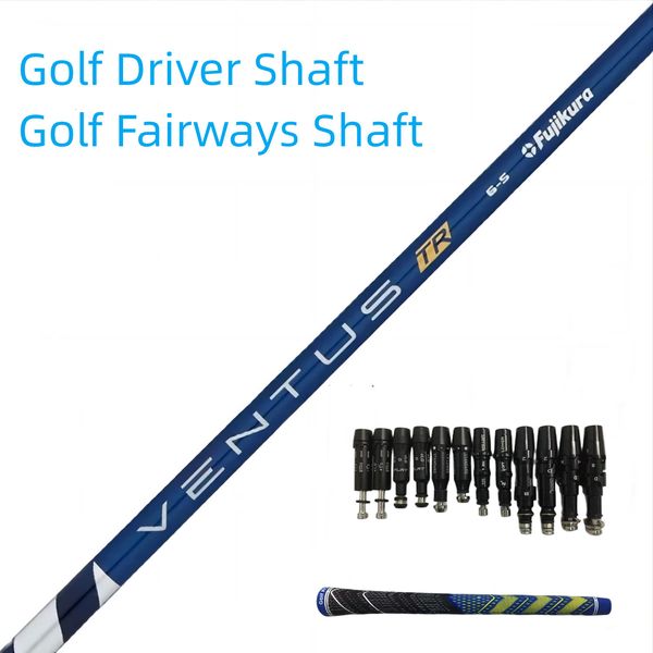 Club Heads Golf Drivers Shaft Versión mejorada Fujikura Ventus TR blueblack S R Flex Graphite Shafts Manguito y empuñadura de montaje libre p230713